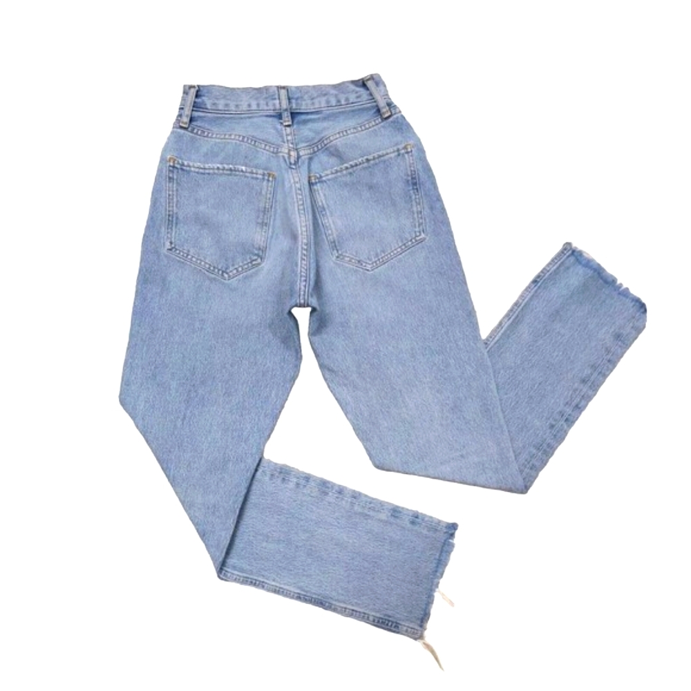 AGOLDE Remy High Rise Organic Straight Jean Fray Hems In Renewable NOWT - Picture 9 of 10